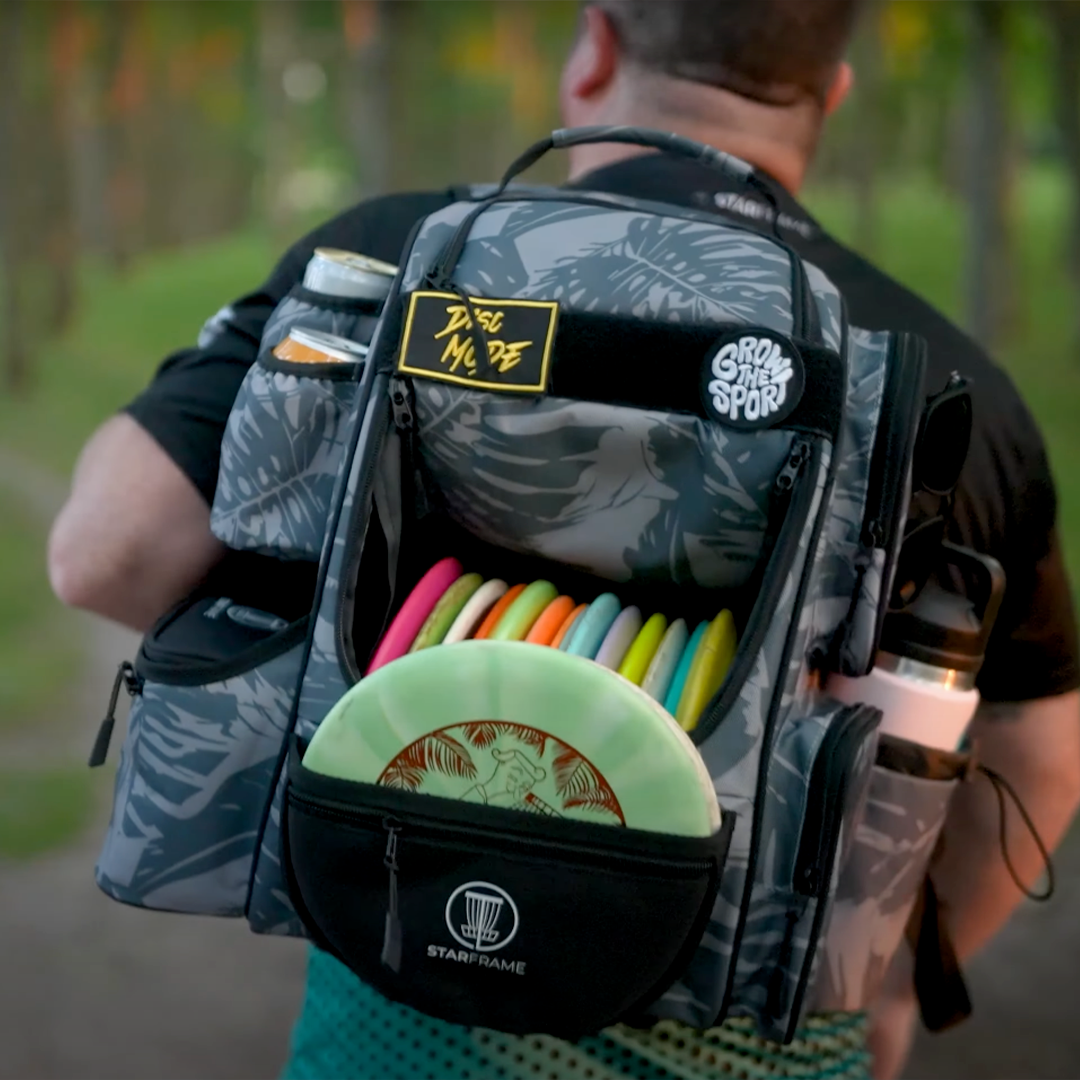BEAST Disc Golf Bag with Slide-In Cooler – 25 Discs & 3 Cans Capacity ...